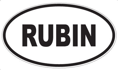 RUBIN - Oval Magnet