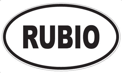 RUBIO - Oval Magnet