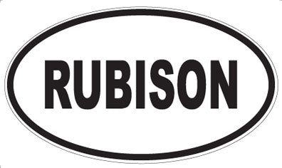 RUBISON - Oval Sticker