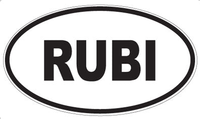 RUBI - Oval Magnet