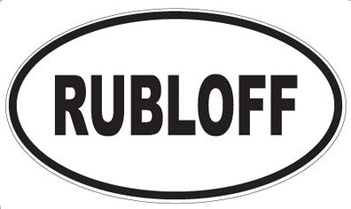 RUBLOFF - Oval Magnet