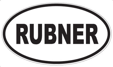 RUBNER - Oval Sticker