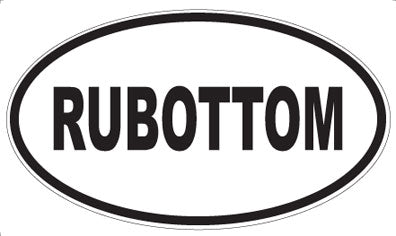 RUBOTTOM - Oval Magnet