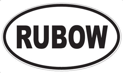 RUBOW - Oval Sticker