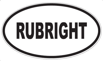 RUBRIGHT - Oval Magnet