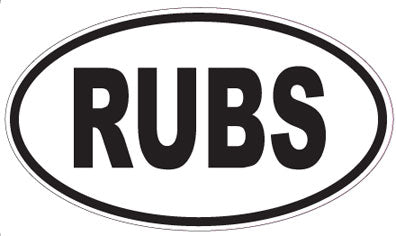 RUBS - Oval Sticker