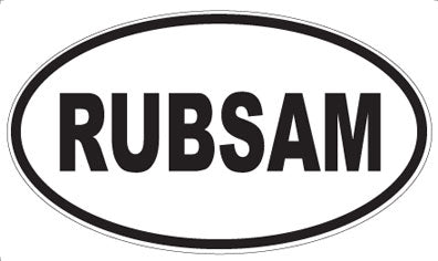 RUBSAM - Oval Sticker