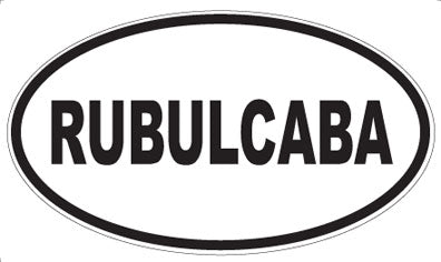 RUBULCABA - Oval Magnet