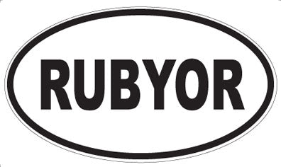 RUBYOR - Oval Magnet