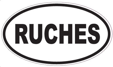 RUCHES - Oval Sticker