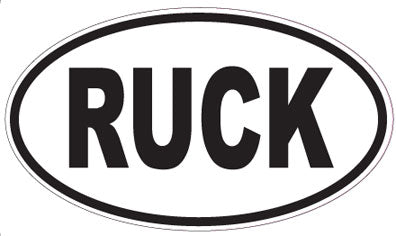 RUCK - Oval Sticker