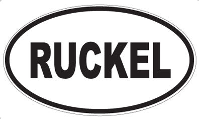 RUCKEL - Oval Sticker