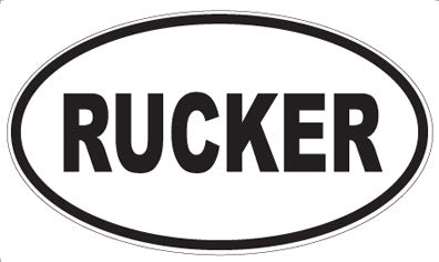 RUCKER - Oval Magnet