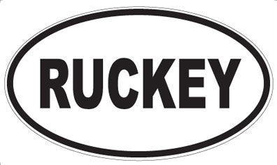 RUCKEY - Oval Sticker