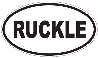 RUCKLE - Oval Sticker