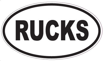 RUCKS - Oval Magnet