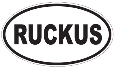 RUCKUS - Oval Sticker