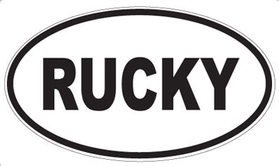 RUCKY - Oval Sticker