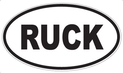 RUCK - Oval Magnet