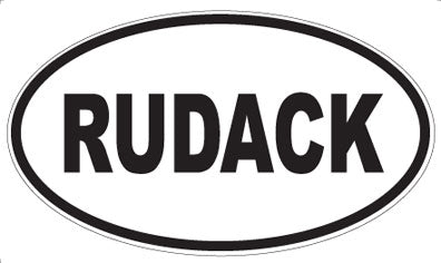 RUDACK - Oval Sticker