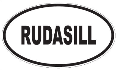 RUDASILL - Oval Sticker