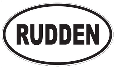 RUDDEN - Oval Magnet
