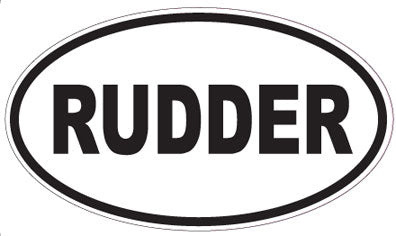 RUDDER - Oval Sticker