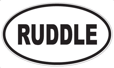RUDDLE - Oval Magnet