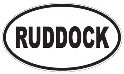 RUDDOCK - Oval Magnet