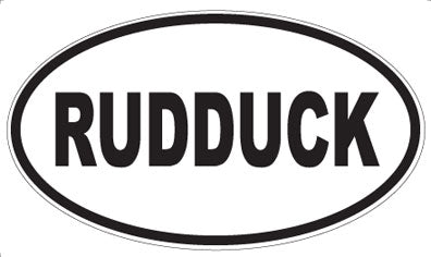 RUDDUCK - Oval Sticker