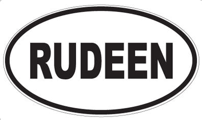 RUDEEN - Oval Sticker