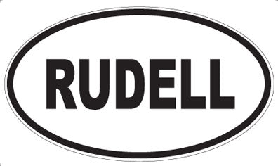 RUDELL - Oval Sticker