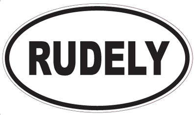 RUDELY - Oval Sticker