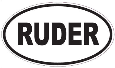 RUDER - Oval Sticker