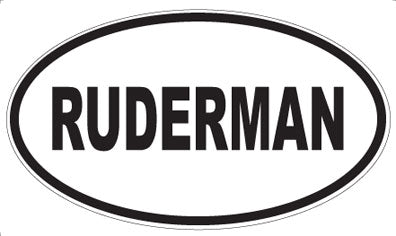 RUDERMAN - Oval Magnet