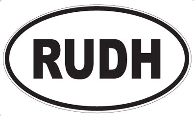 RUDH - Oval Magnet