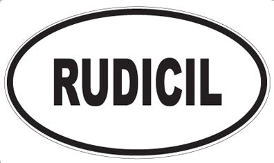 RUDICIL - Oval Sticker