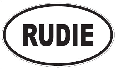 RUDIE - Oval Magnet