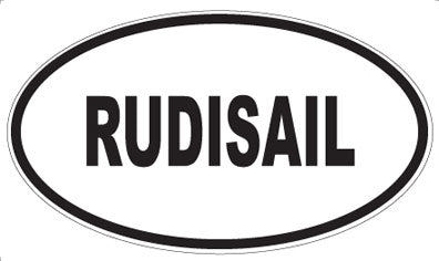 RUDISAIL - Oval Sticker