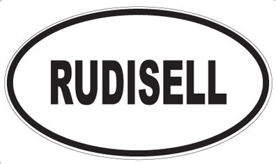RUDISELL - Oval Sticker