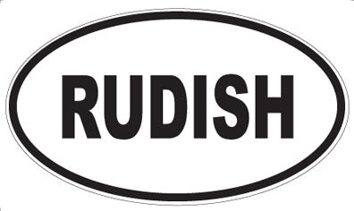 RUDISH - Oval Magnet