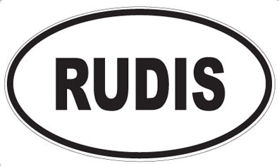 RUDIS - Oval Magnet