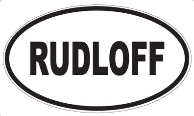 RUDLOFF - Oval Sticker