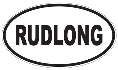 RUDLONG - Oval Sticker