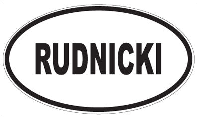 RUDNICKI - Oval Sticker