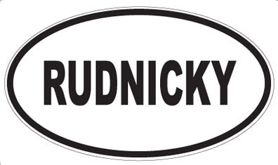 RUDNICKY - Oval Magnet