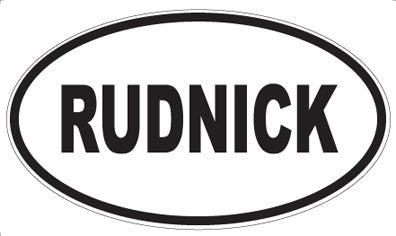RUDNICK - Oval Magnet