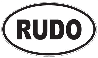 RUDO - Oval Sticker