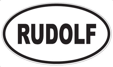 RUDOLF - Oval Sticker