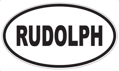 RUDOLPH - Oval Sticker